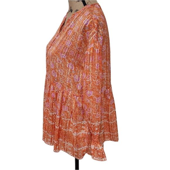 Anthropologie x RD & koko floral peplum boho blouse size small new!!!‎ - Picture 2 of 7